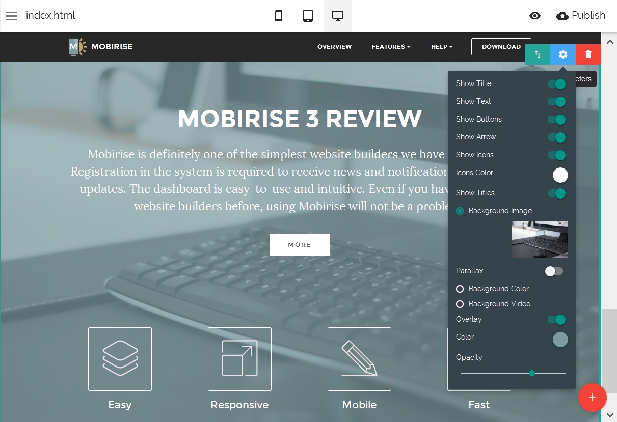 Mobile Web Themes